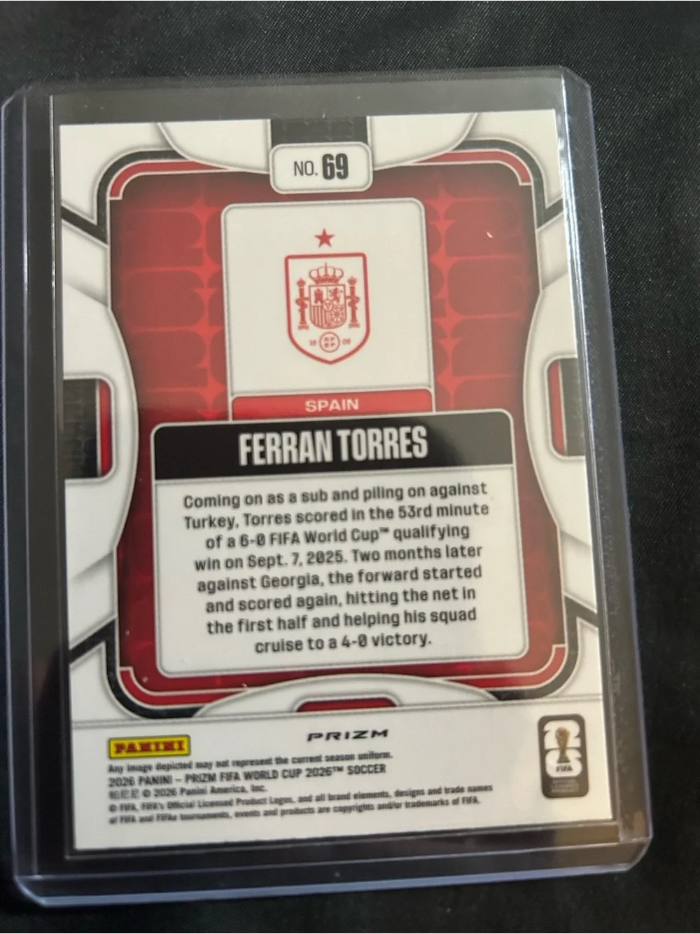 Panini Prizm Ferran Torres - Red, Blue, Yellow